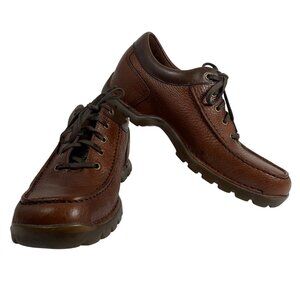 Cole Haan Country Mens Brown Leather Lace-Up Casual Moc Toe Loafer Shoes Size 9M
